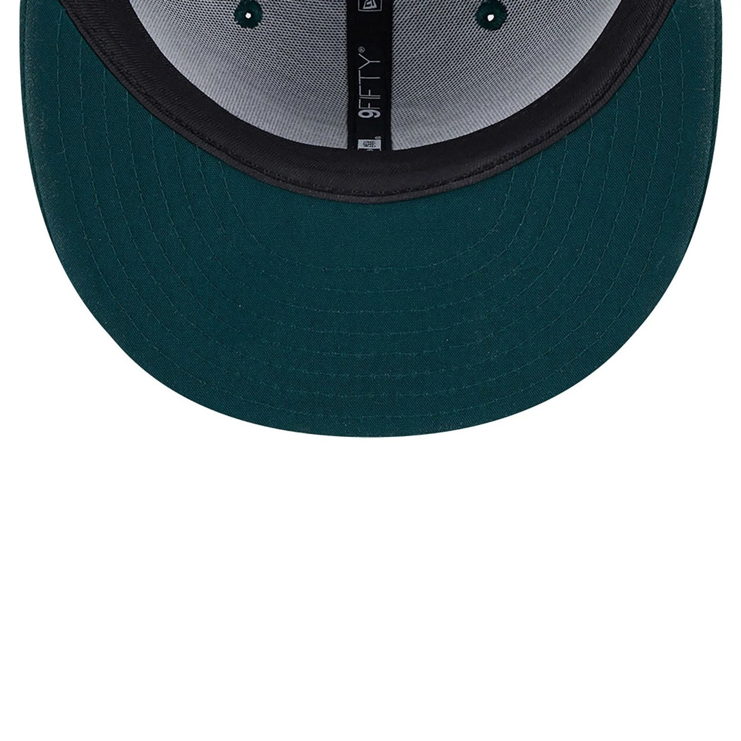 This is a Oakland Athletics MLB x Alpha Industries Dark Green 9FIFTY Snapback Adjustable Cap 4