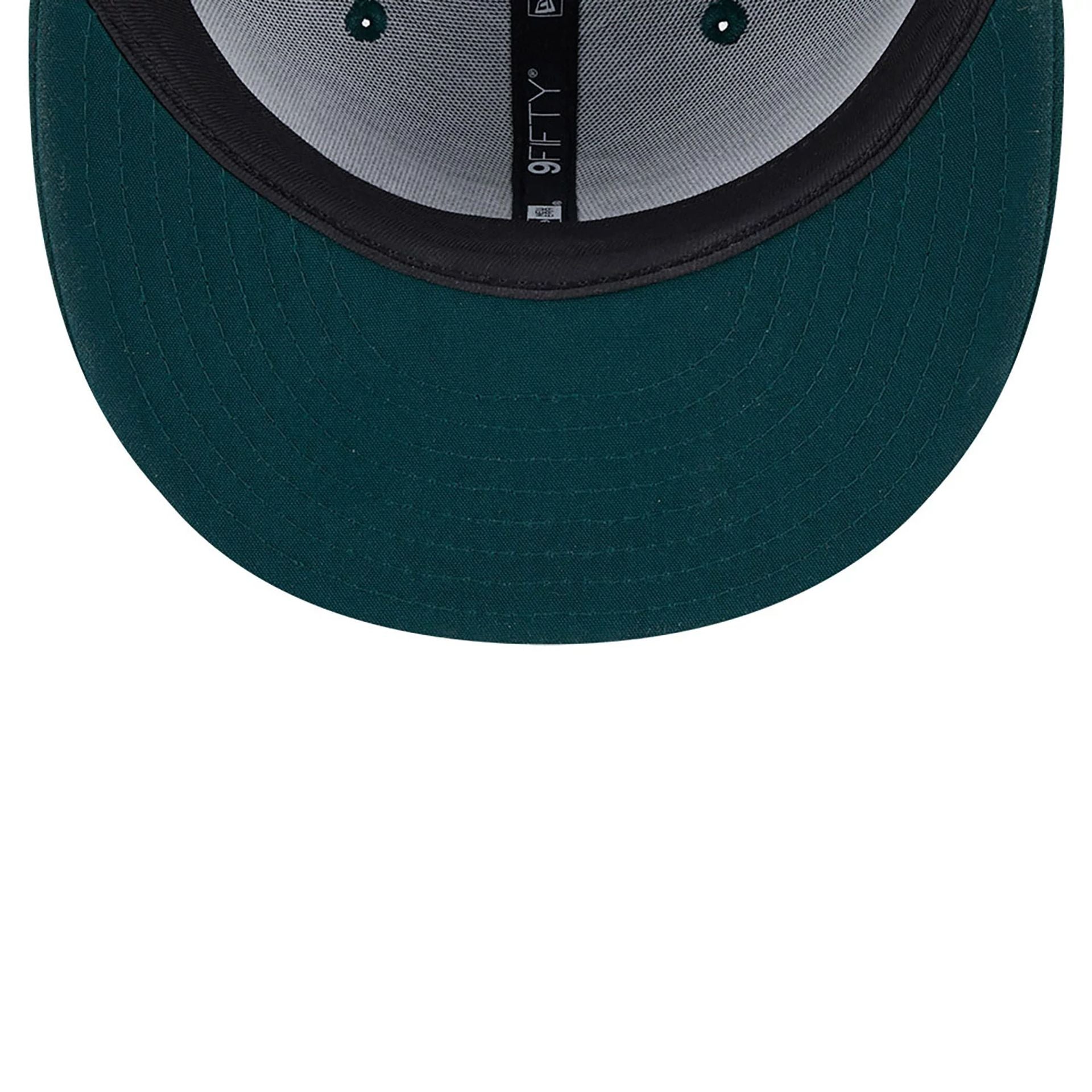 This is a Oakland Athletics MLB x Alpha Industries Dark Green 9FIFTY Snapback Adjustable Cap 4