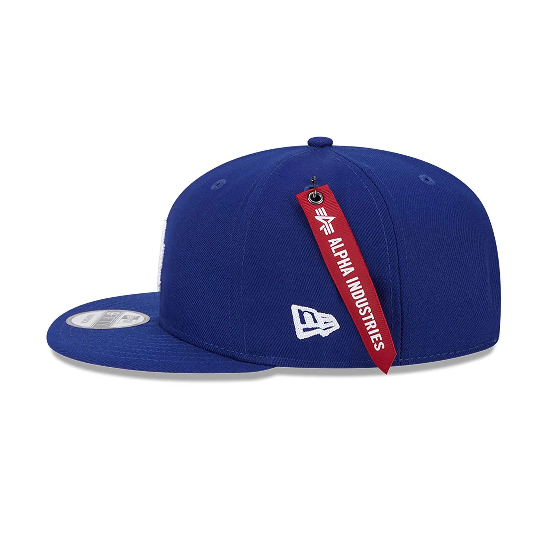 This is a LA Dodgers MLB x Alpha Industries Dark Blue 9FIFTY Snapback Adjustable Cap 7