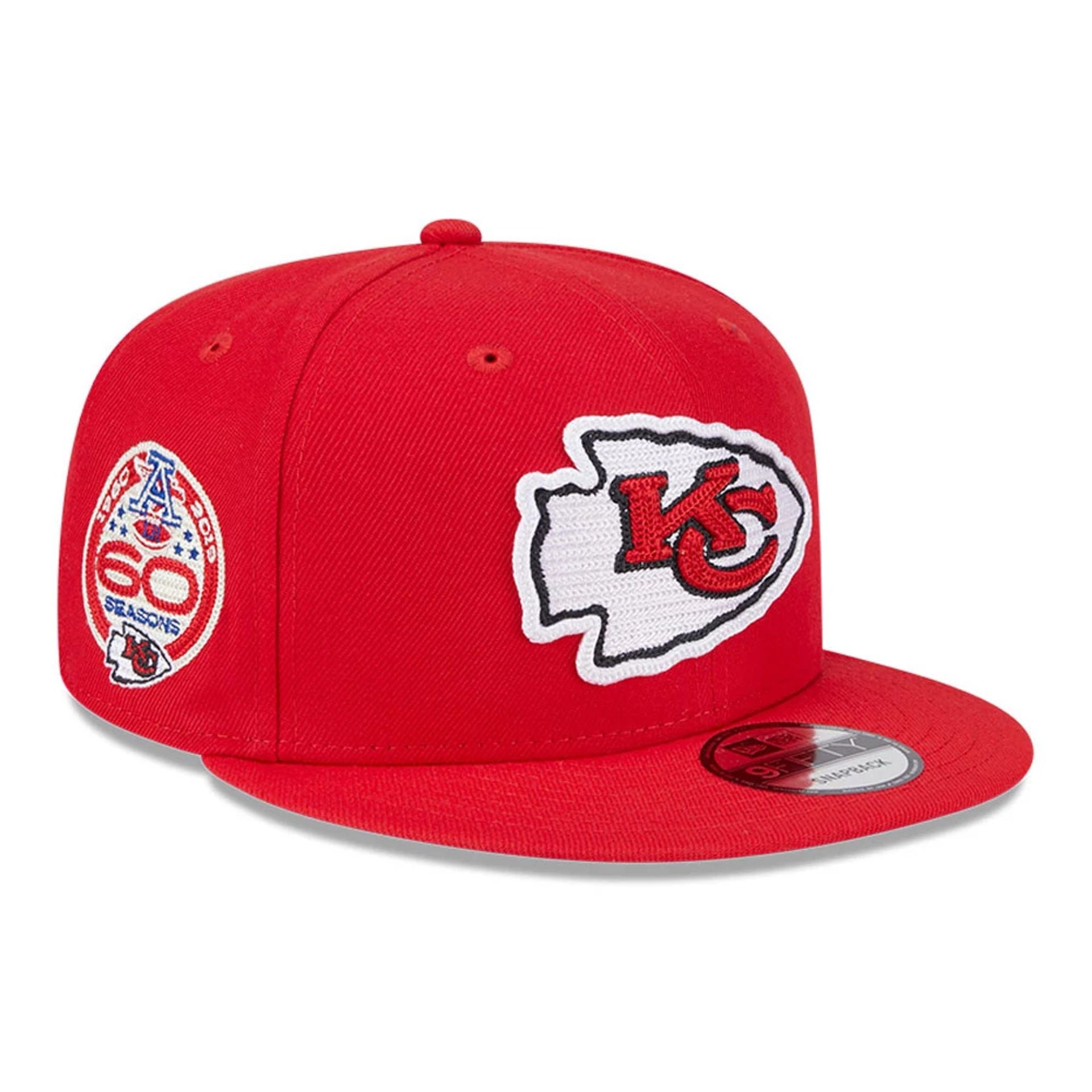 This is a Kansas City Chiefs NFL x Alpha Industries Red 9FIFTY Snapback Cap 1