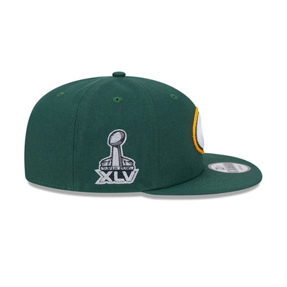 This is a Green Bay Packers NFL x Alpha Industries Dark Green 9FIFTY Snapback Adjustable Cap 6