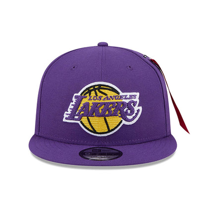 This is a LA Lakers NBA x Alpha Purple 9FIFTY Snapback Cap 2