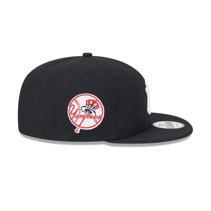 This is a New York Yankees MLB x Alpha Industries Black 9FIFTY Snapback Adjustable Cap 6