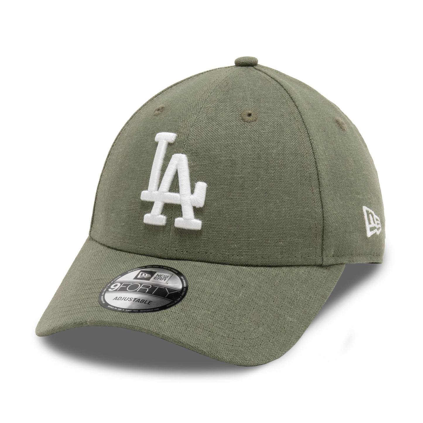 This is a LA Dodgers MLB Linen Green 9FORTY Adjustable Cap 1