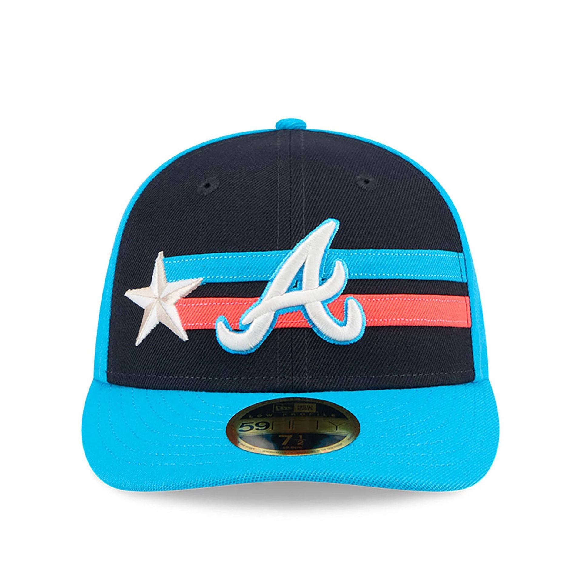 This is a Atlanta Braves MLB All Star Game 2024 Blue Low Profile 59FIFTY Fitted Cap 4