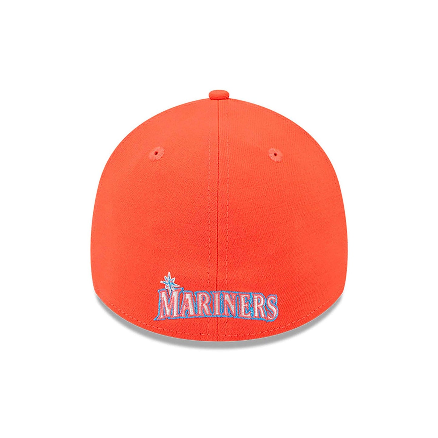 This is a Seattle Mariners MLB All Star Game 2024 Orange 39THIRTY Stretch Fit Cap 5