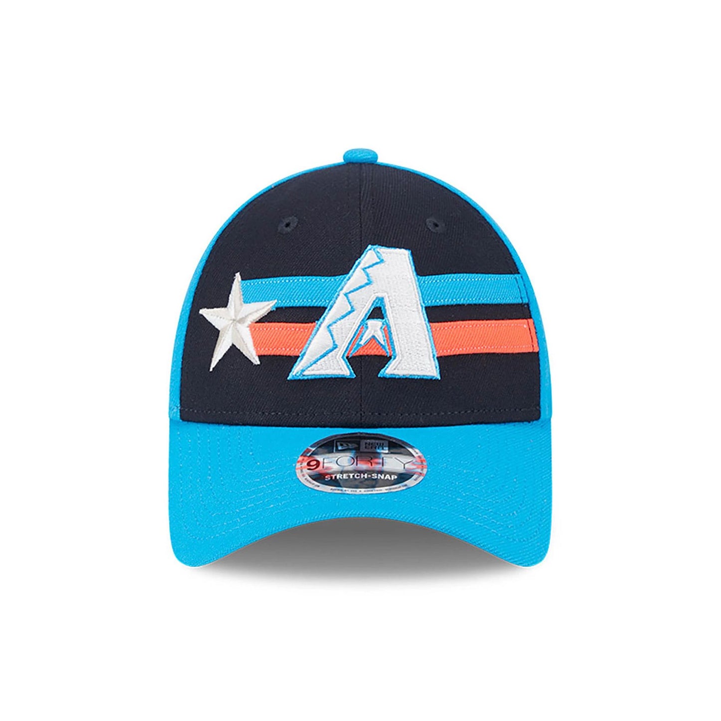 This is a Arizona Diamondbacks MLB All Star Game 2024 Blue 9FORTY Stretch Snap Cap 4