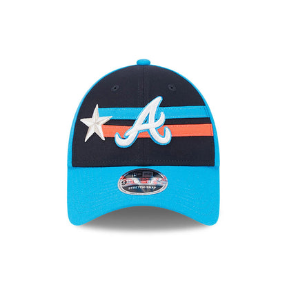 This is a Atlanta Braves MLB All Star Game 2024 Blue 9FORTY Stretch Snap Cap 4