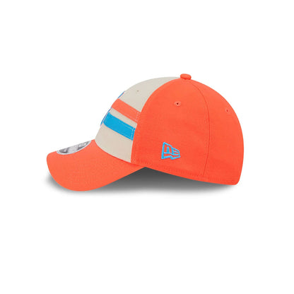 This is a Seattle Mariners MLB All Star Game 2024 Orange 9FORTY Stretch Snap Cap 7