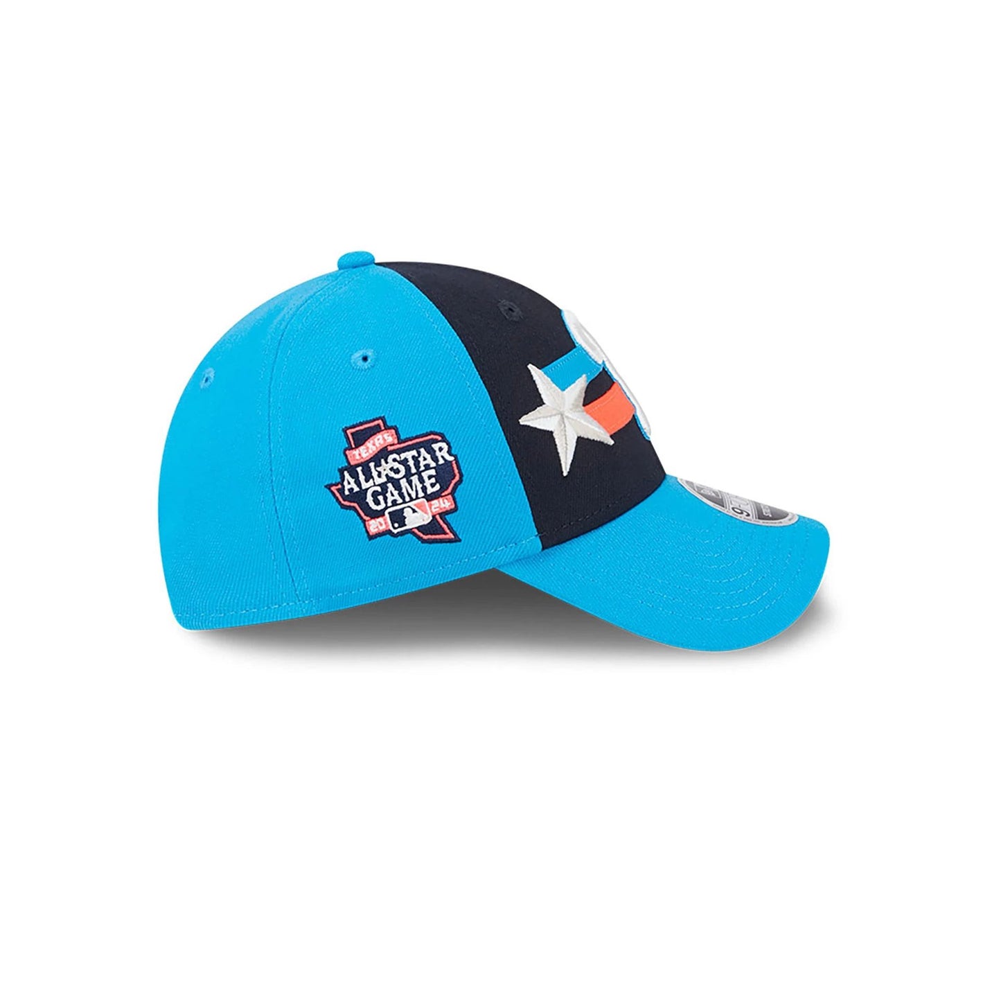 This is a Philadelphia Phillies MLB All Star Game 2024 Blue 9FORTY Stretch Snap Cap 7