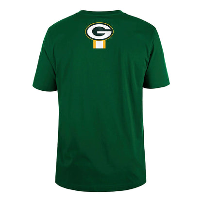 The Male model is wearing Green Bay Packers NFL 3rd Down Dark Green T-Shirt  2