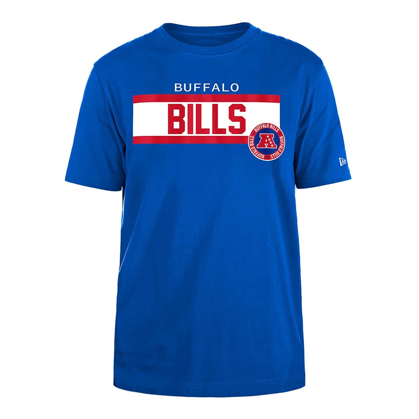 The Male model is wearing Buffalo Bills NFL 3rd Down Blue T-Shirt  1