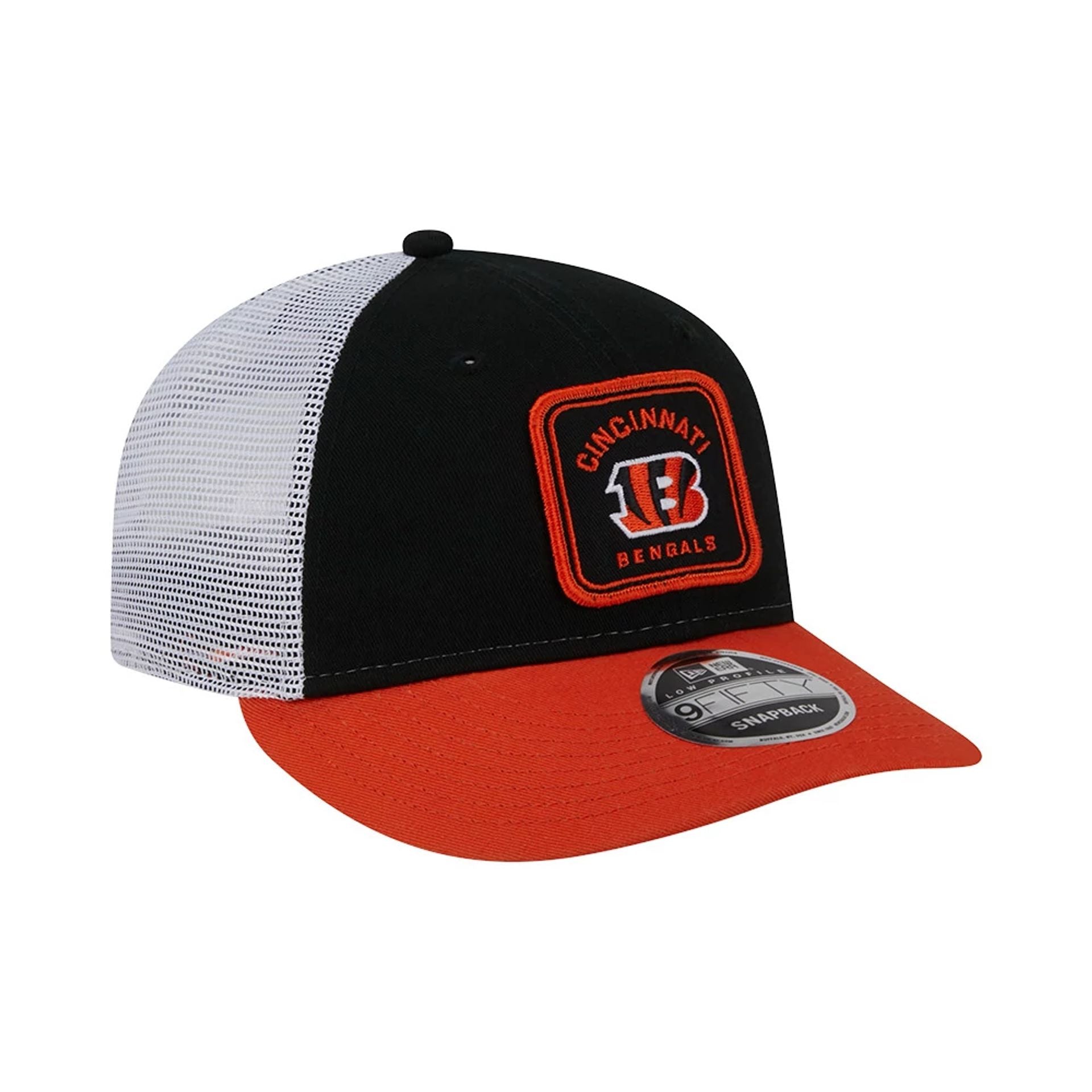 This is a Cincinnati Bengals NFL Patch Black Low Profile 9FIFTY Snapback Cap 4