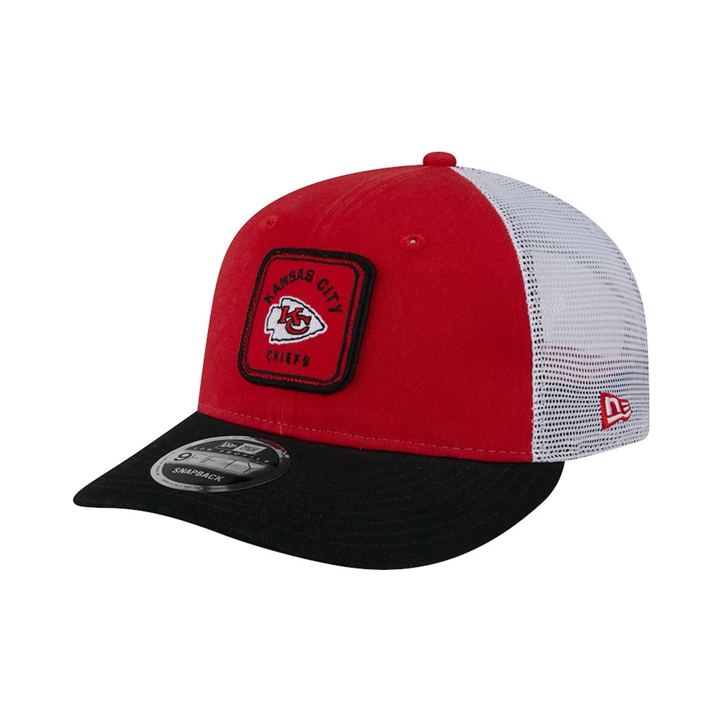 This is a Kansas City Chiefs NFL Patch Red Low Profile 9FIFTY Snapback Cap 1