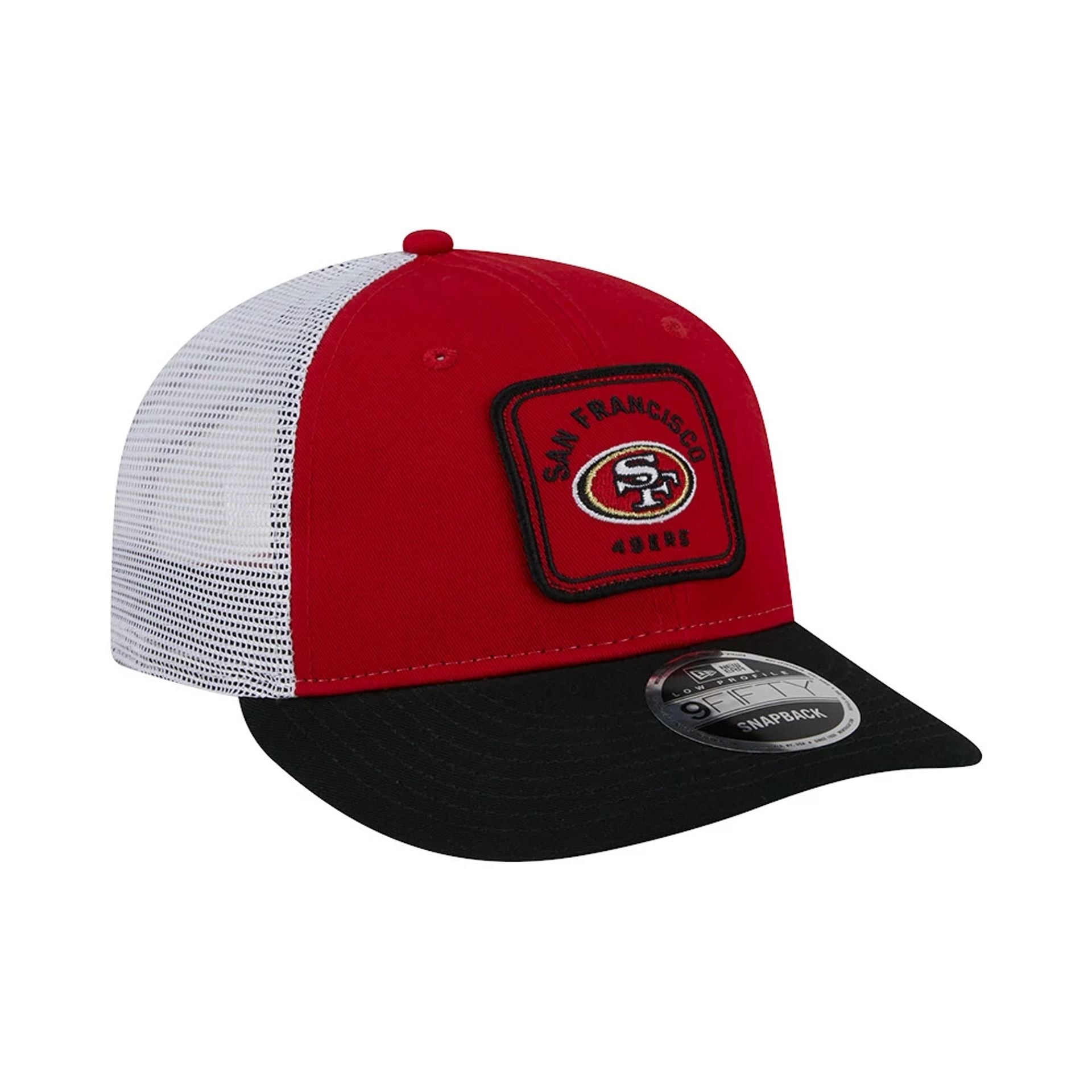 This is a San Francisco 49Ers NFL Patch Red Low Profile 9FIFTY Snapback Cap 4