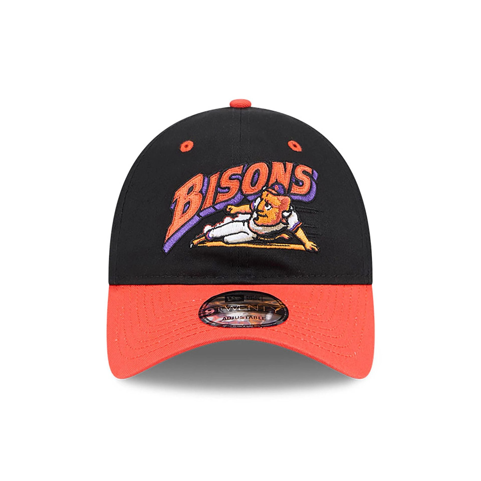 This is a Buffalo Bisons MiLB Theme Night Black 9TWENTY Adjustable Cap 4