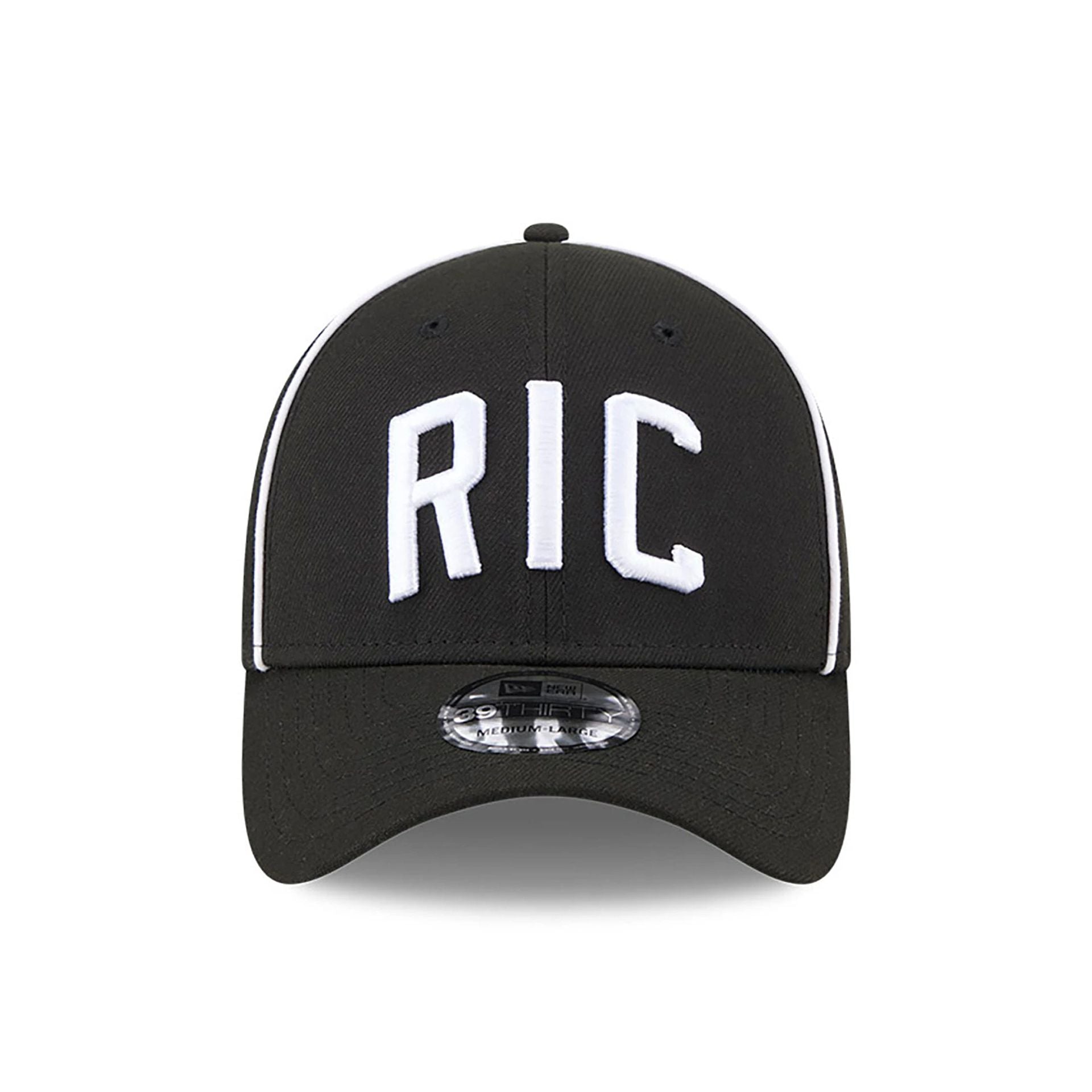 This is a Richmond Flying Squirrels MiLB Theme Night Black 39THIRTY Stretch Fit Cap 2