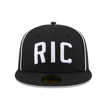 This is a Richmond Flying Squirrels MiLB Theme Night Black 59FIFTY Fitted Cap 2