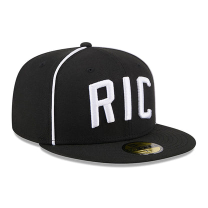 This is a Richmond Flying Squirrels MiLB Theme Night Black 59FIFTY Fitted Cap 3