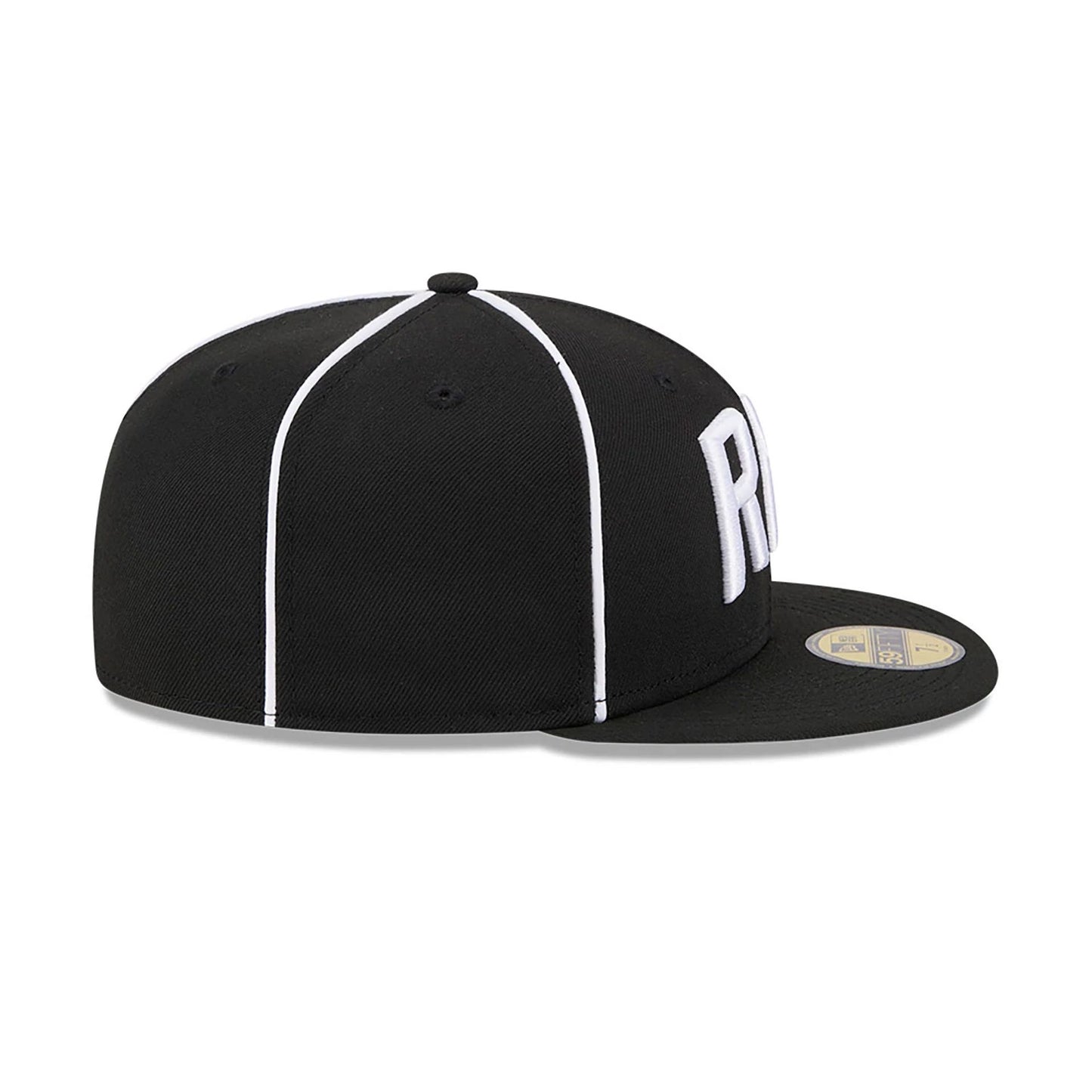 This is a Richmond Flying Squirrels MiLB Theme Night Black 59FIFTY Fitted Cap 6