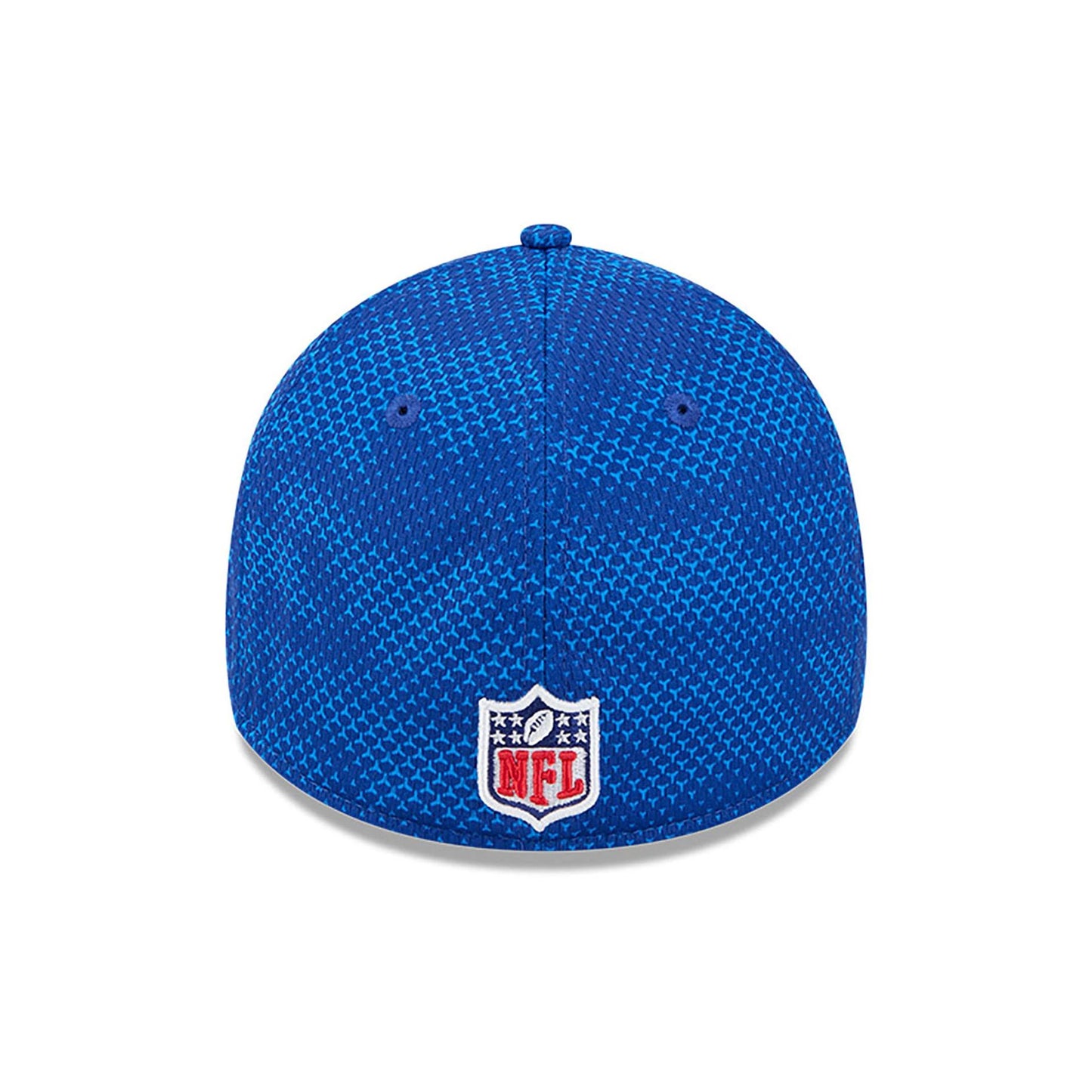 This is a Buffalo Bills NFL Sideline 2024 Blue 39THIRTY Stretch Fit Cap 5