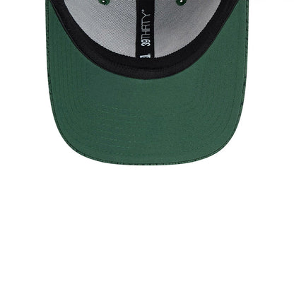 This is a Green Bay Packers NFL Sideline 2024 Dark Green 39THIRTY Stretch Fit Cap 4