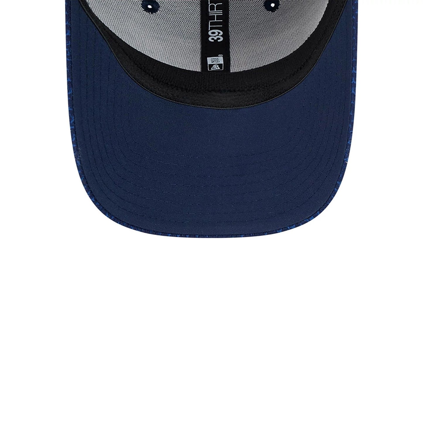 This is a New England Patriots NFL Sideline 2024 Dark Blue 39THIRTY Stretch Fit Cap 4