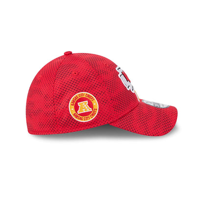 This is a Kansas City Chiefs NFL Sideline 2024 Red 39THIRTY Stretch Fit Cap 6