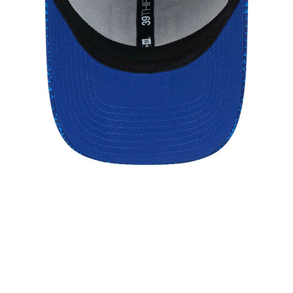 This is a New York Giants NFL Sideline 2024 Blue 39THIRTY Stretch Fit Cap 4