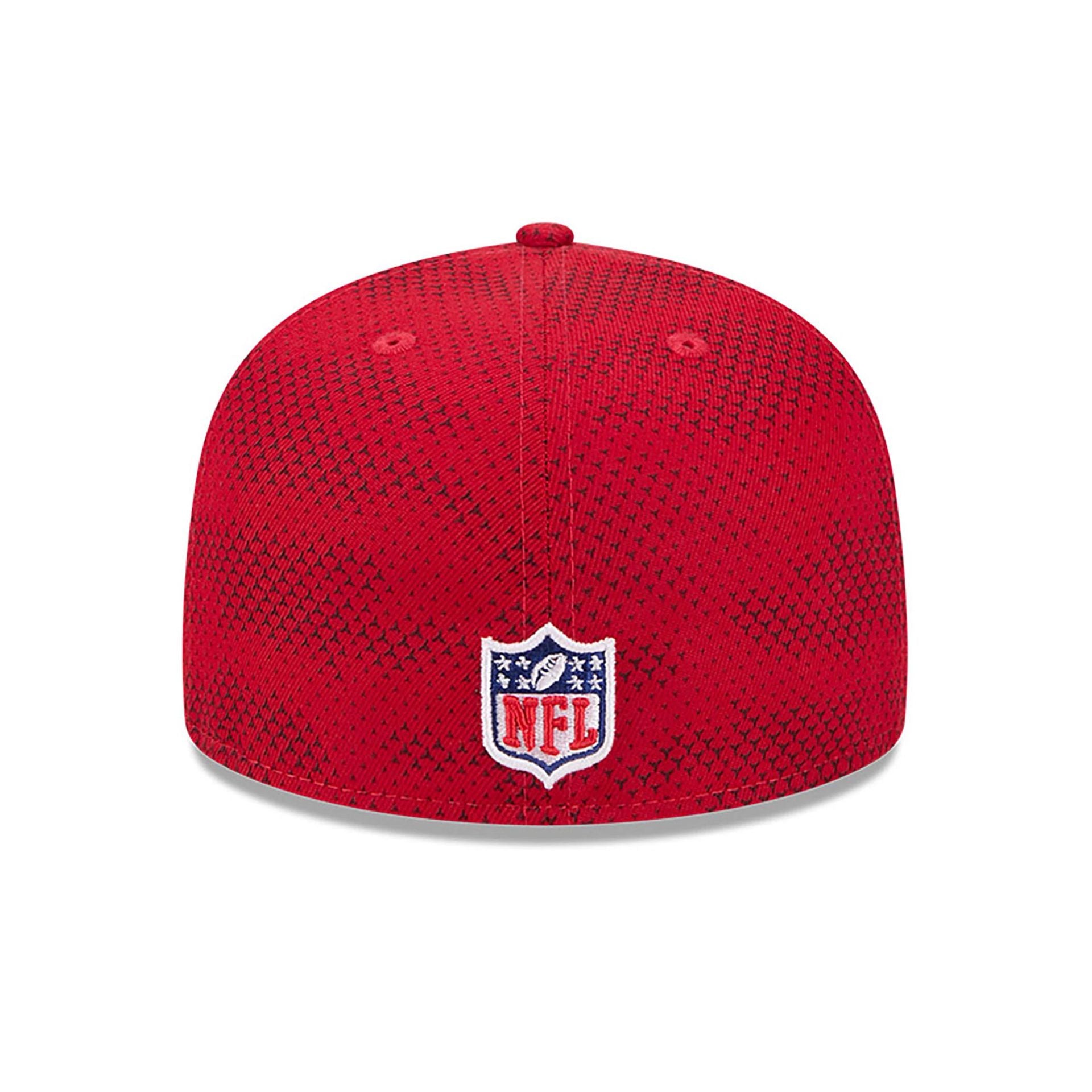 This is a San Francisco 49Ers NFL Sideline 2024 Red 59FIFTY Fitted Cap 5