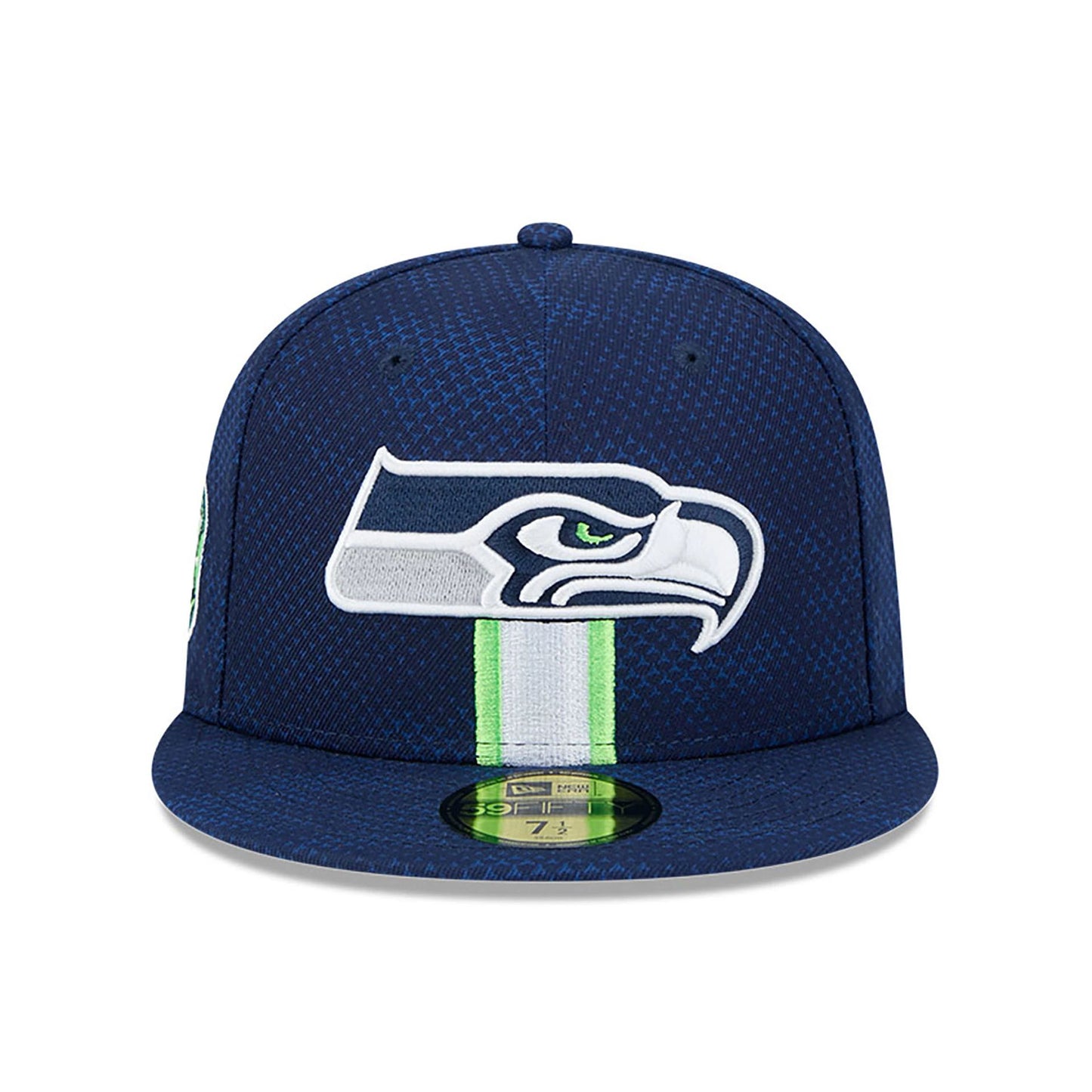 This is a Seattle Seahawks NFL Sideline 2024 Dark Blue 59FIFTY Fitted Cap 2