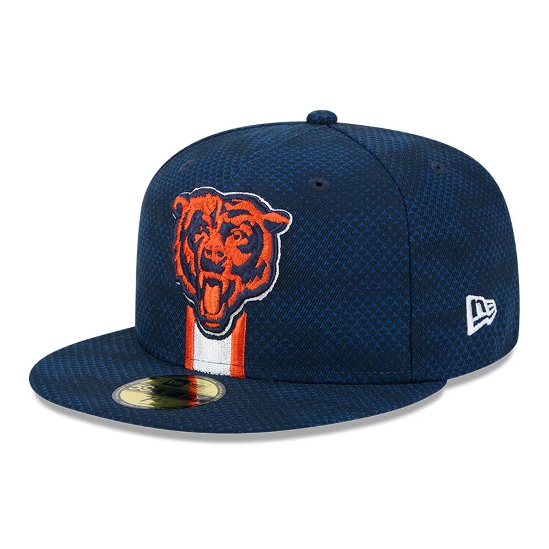 This is a Chicago Bears NFL Sideline 2024 Navy 59FIFTY Fitted Cap 4