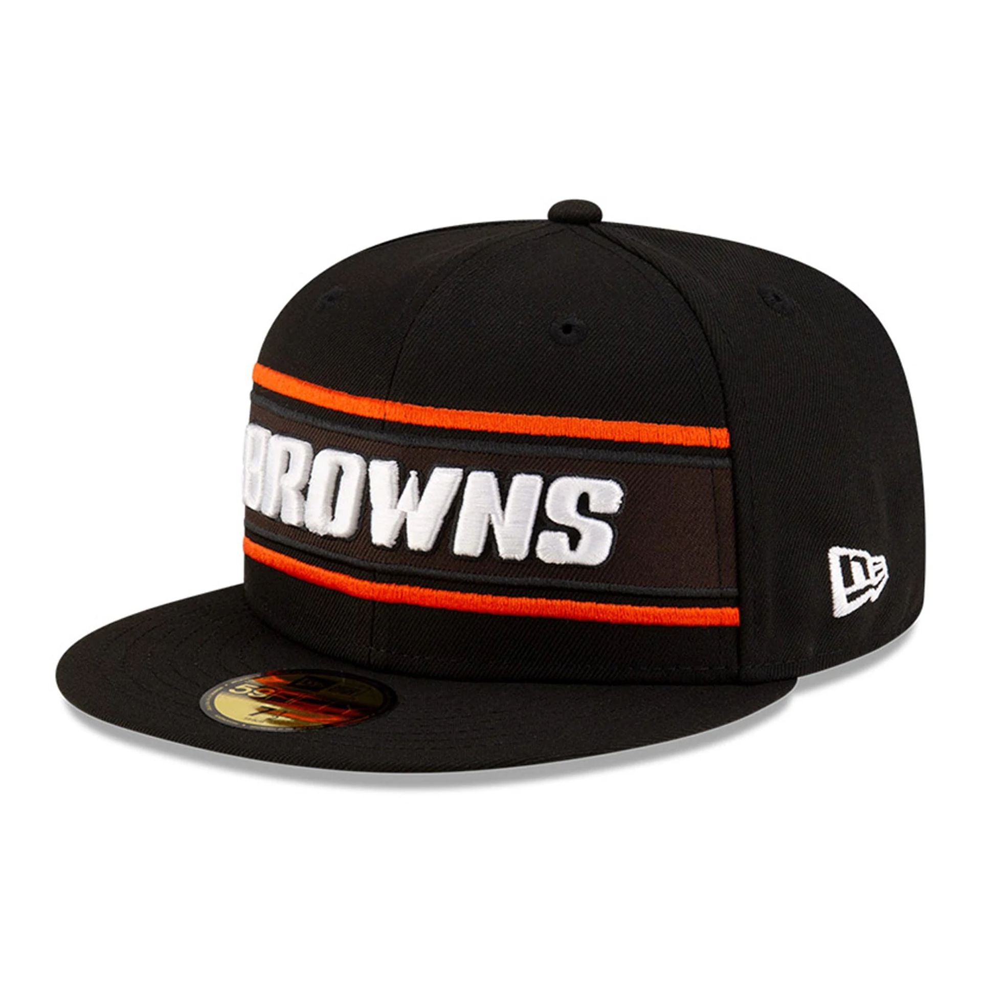 This is a Cleveland Browns NFL Sideline 2024 Black 59FIFTY Fitted Cap 4