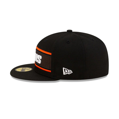 This is a Cleveland Browns NFL Sideline 2024 Black 59FIFTY Fitted Cap 7