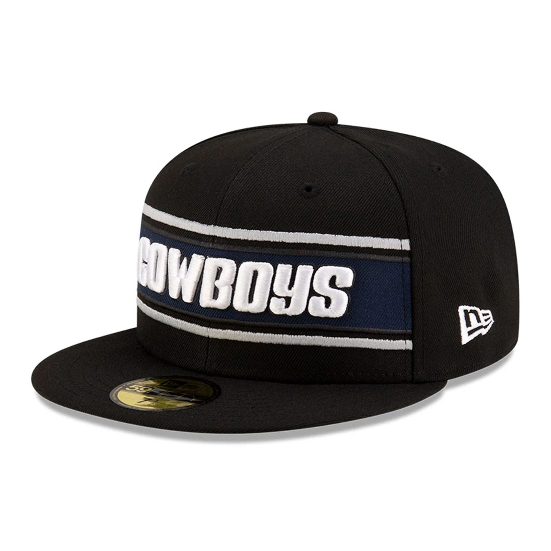 This is a Dallas Cowboys NFL Sideline 2024 Black 59FIFTY Fitted Cap 4