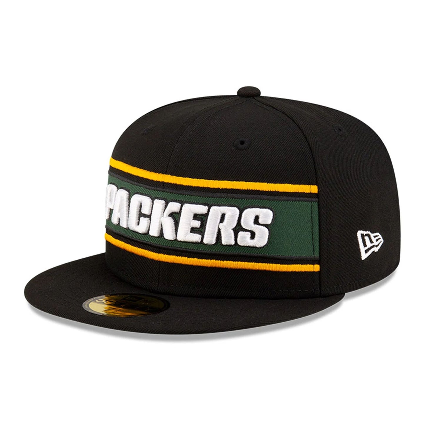 This is a Green Bay Packers NFL Sideline 2024 Black 59FIFTY Fitted Cap 4