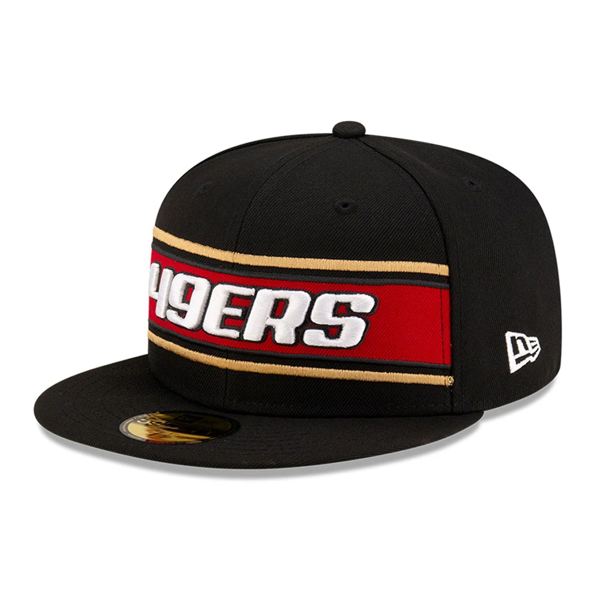 This is a San Francisco 49Ers NFL Sideline 2024 Black 59FIFTY Fitted Cap 4