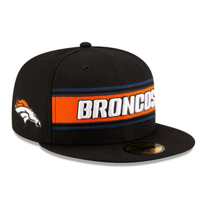 This is a Denver Broncos NFL Sideline 2024 Black 59FIFTY Fitted Cap 1