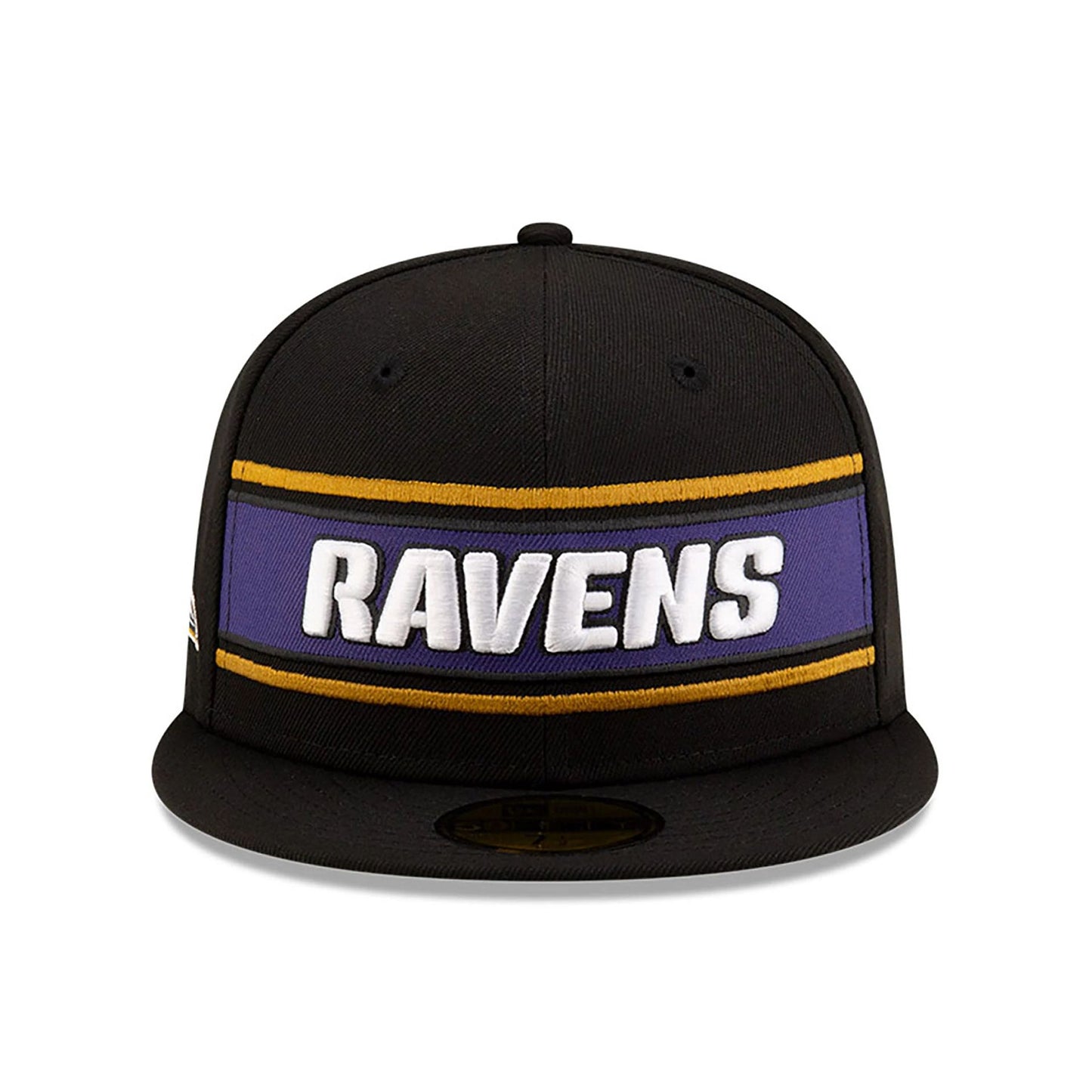 This is a Baltimore Ravens NFL Sideline 2024 Black 59FIFTY Fitted Cap 3