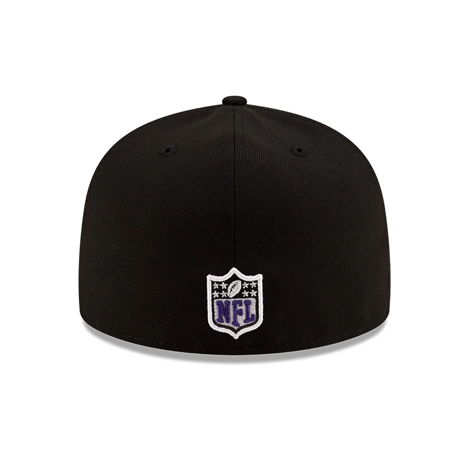 This is a Baltimore Ravens NFL Sideline 2024 Black 59FIFTY Fitted Cap 5