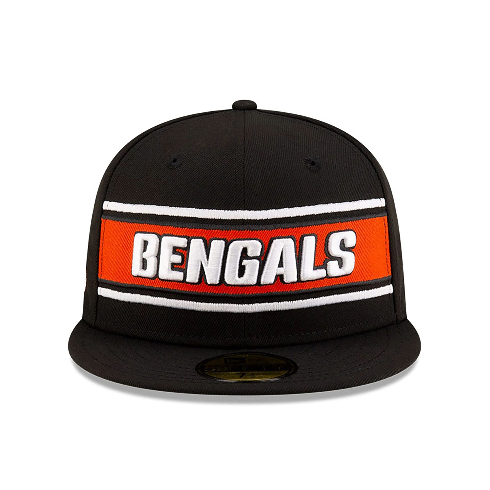 This is a Cincinnati Bengals NFL Sideline 2024 Black 59FIFTY Fitted Cap 3