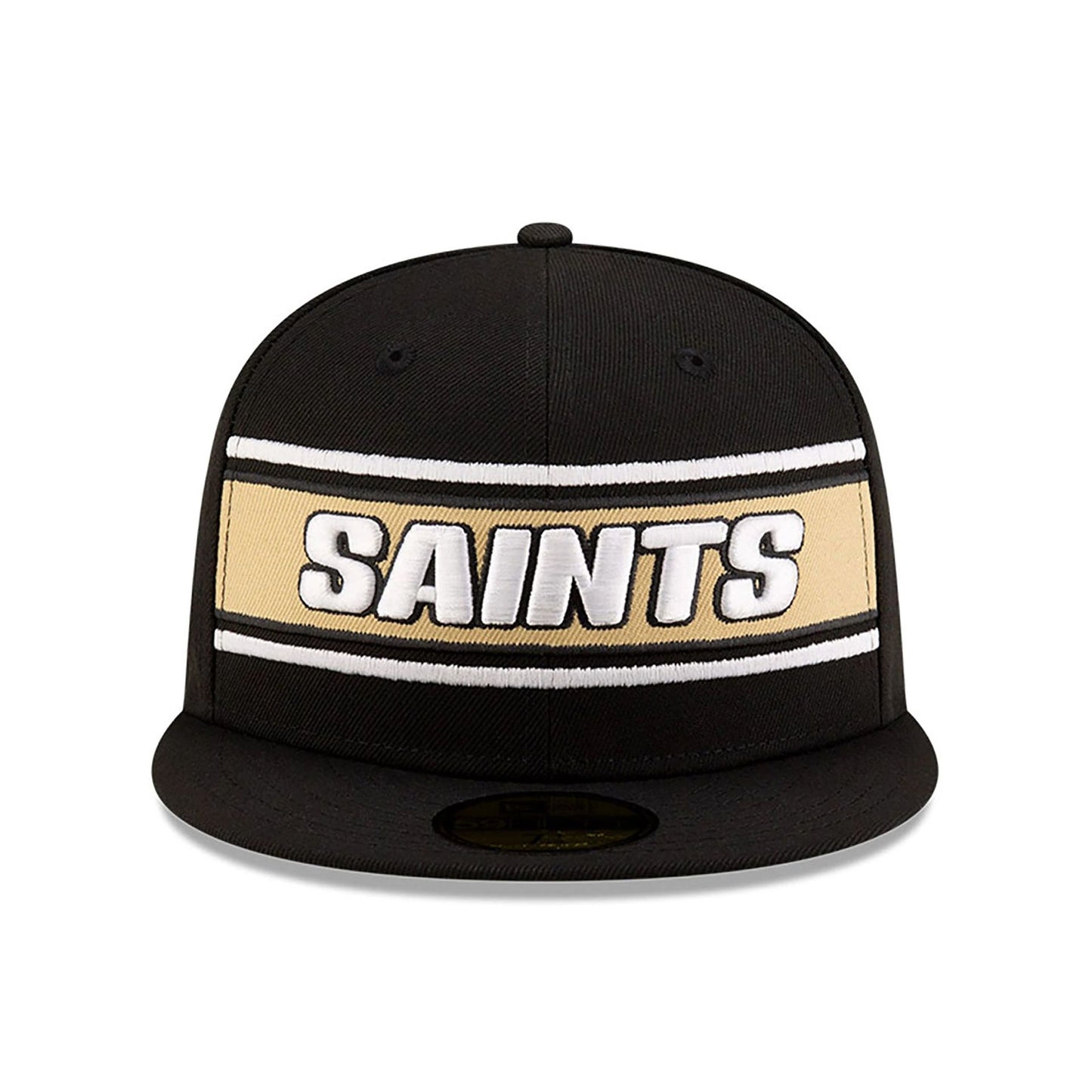 This is a New Orleans Saints NFL Sideline 2024 Black 59FIFTY Fitted Cap 3