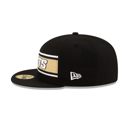 This is a New Orleans Saints NFL Sideline 2024 Black 59FIFTY Fitted Cap 7