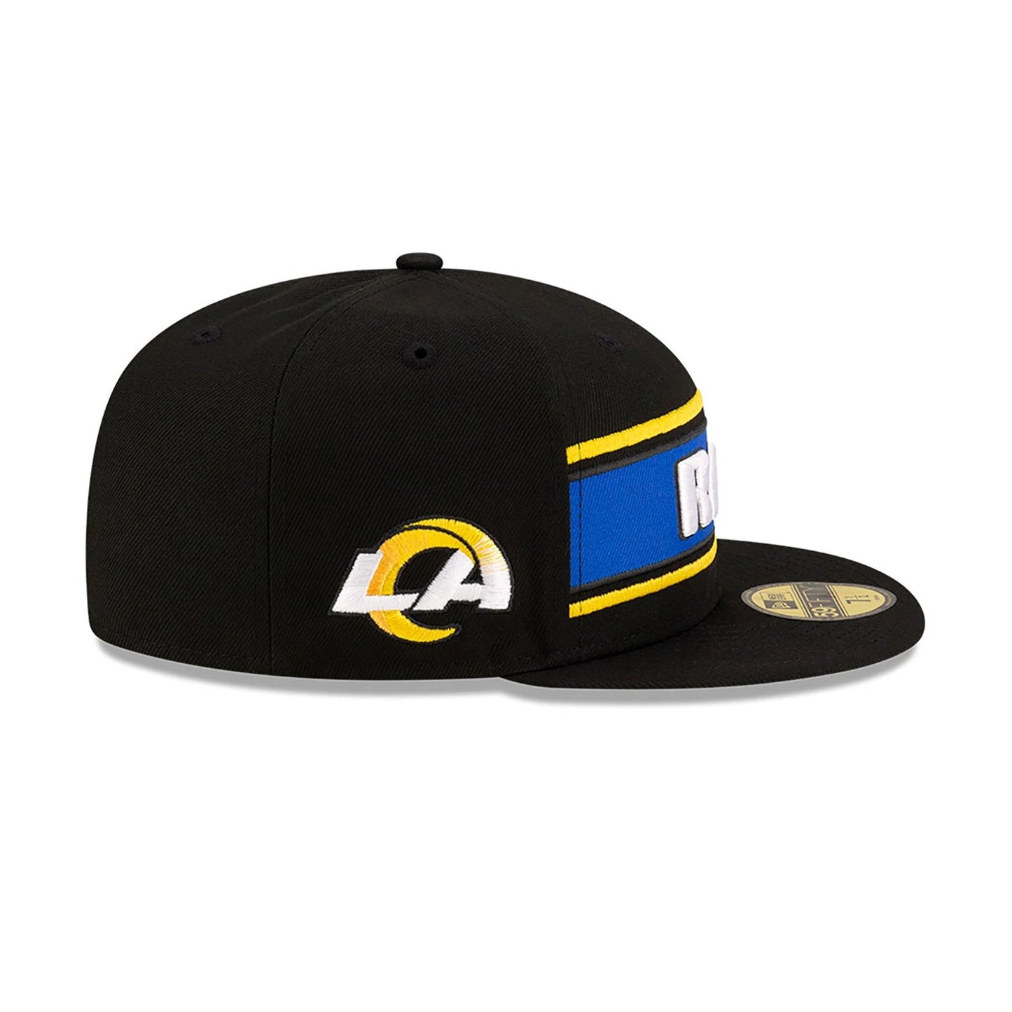 This is a LA Rams NFL Sideline 2024 Black 59FIFTY Fitted Cap 6