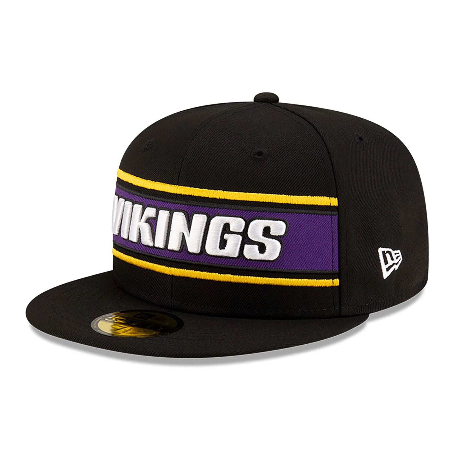 This is a Minnesota Vikings NFL Sideline 2024 Black 59FIFTY Fitted Cap 4