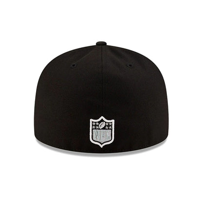 This is a Las Vegas Raiders NFL Sideline 2024 Black 59FIFTY Fitted Cap 5