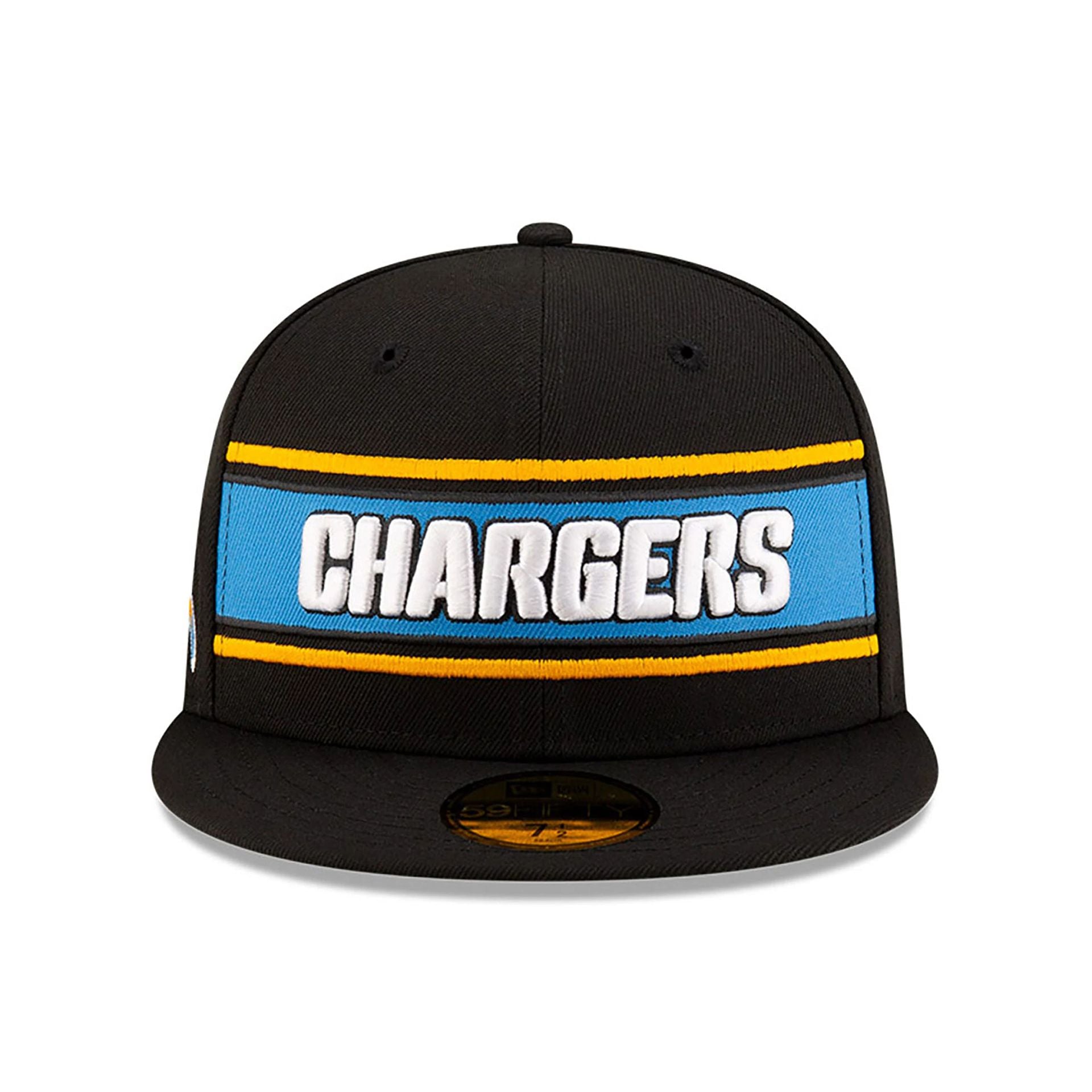 This is a LA Chargers NFL Sideline 2024 Black 59FIFTY Fitted Cap 3