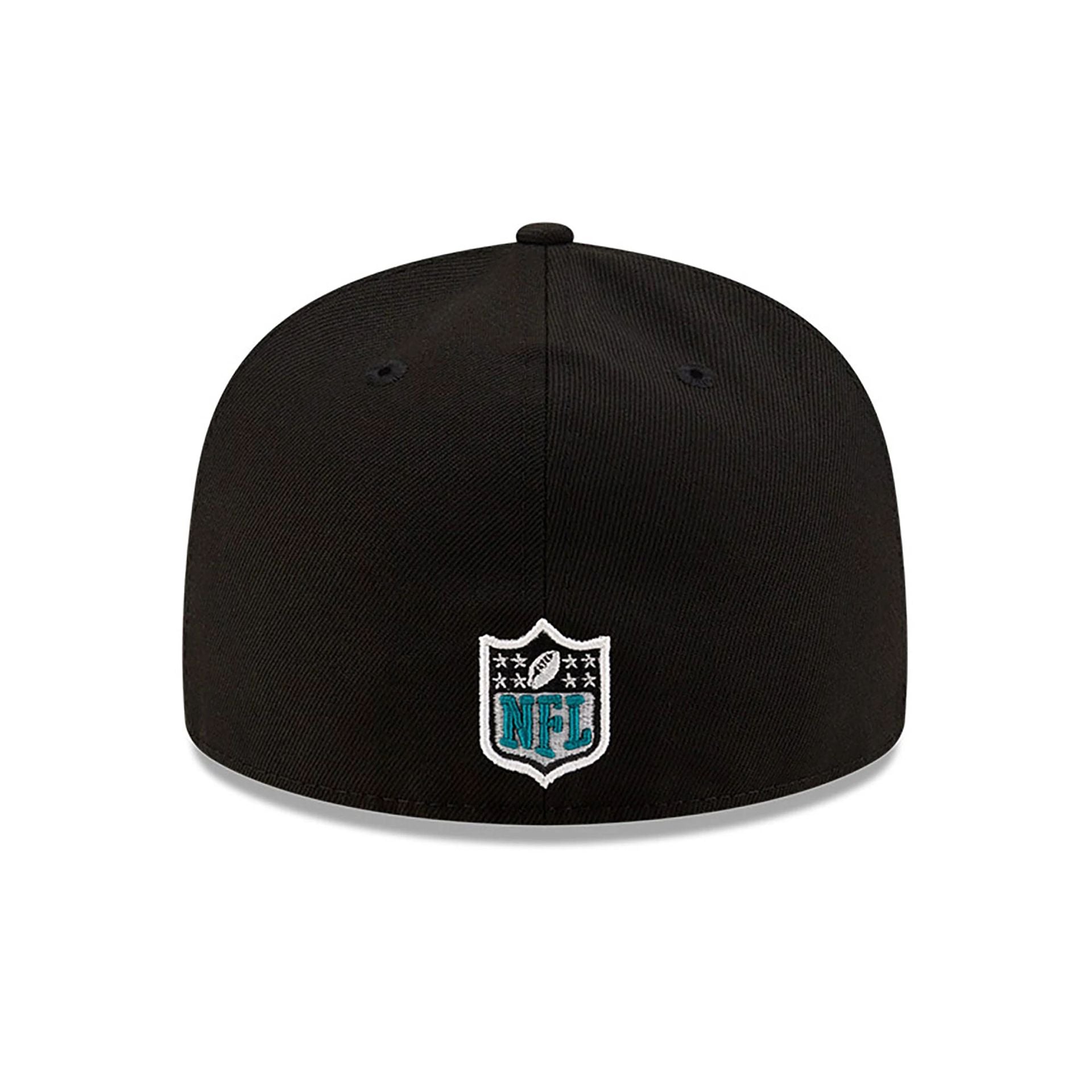 This is a Jacksonville Jaguars NFL Sideline 2024 Black 59FIFTY Fitted Cap 5