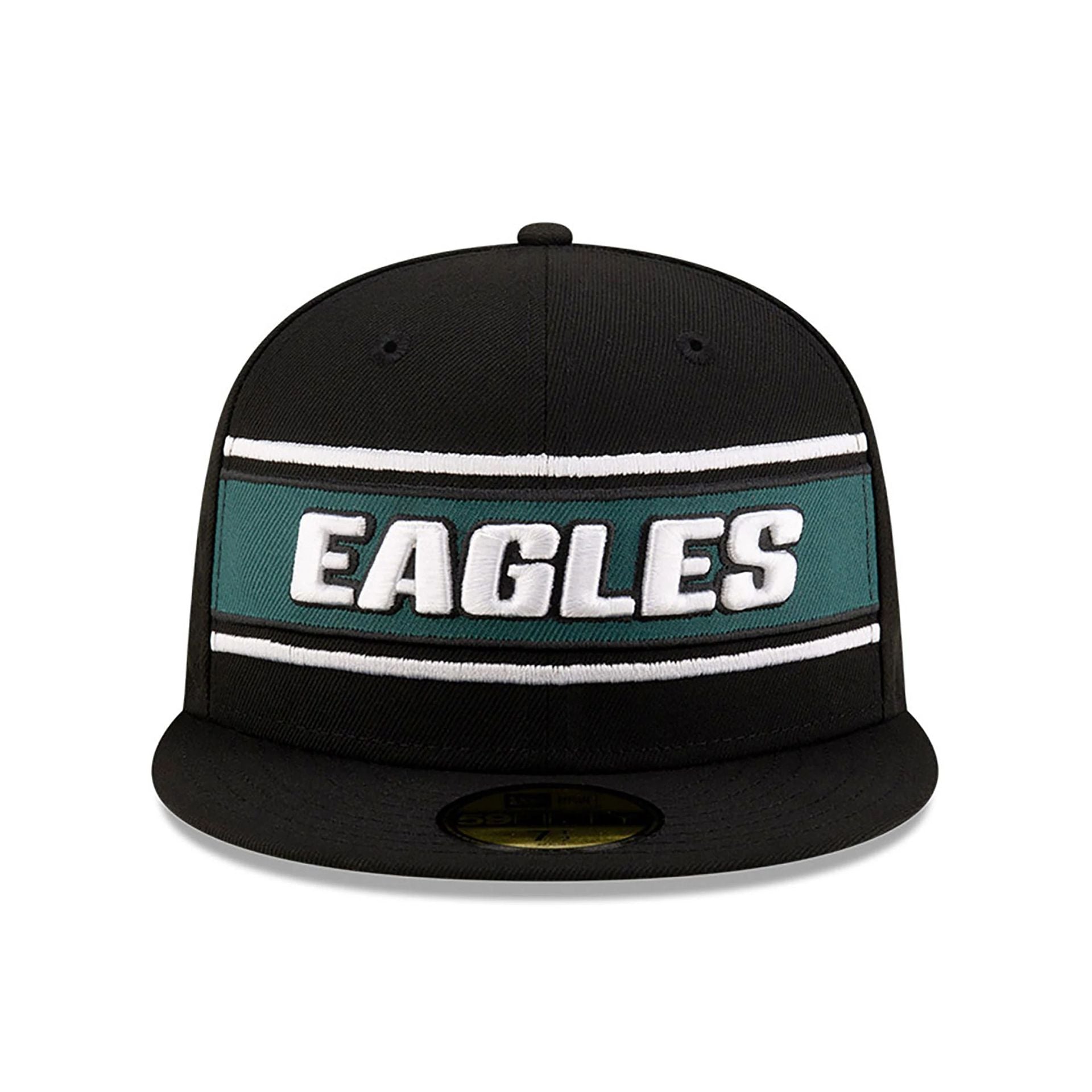 This is a Philadelphia Eagles NFL Sideline 2024 Black 59FIFTY Fitted Cap 3