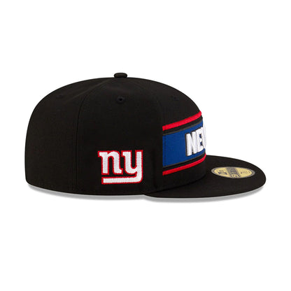 This is a New York Giants NFL Sideline 2024 Black 59FIFTY Fitted Cap 6